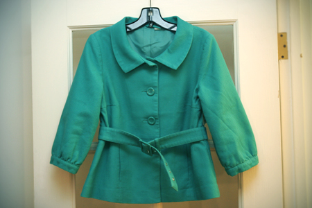 new green coat from H&M